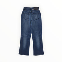 Moussy Vintage Emma Cropped Flare Jeans - Dark Blue