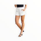 Steve Madden Faux The Record Faux Leather Shorts - Silver Birch