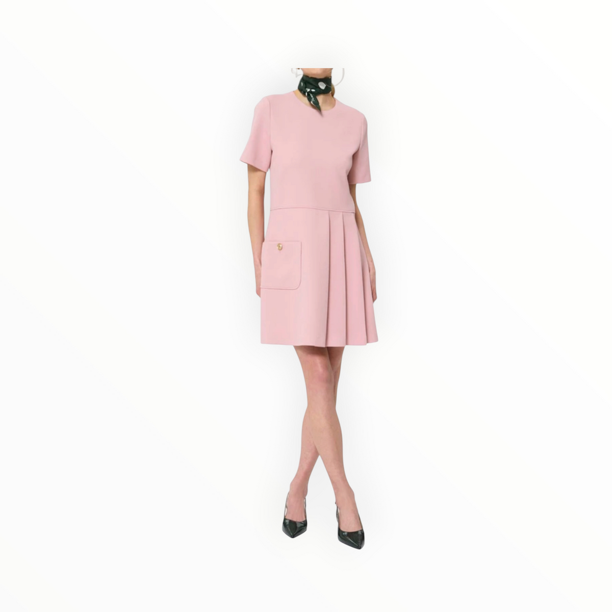 Tara Jamon Rosella Dress - Pale Pink Crepe