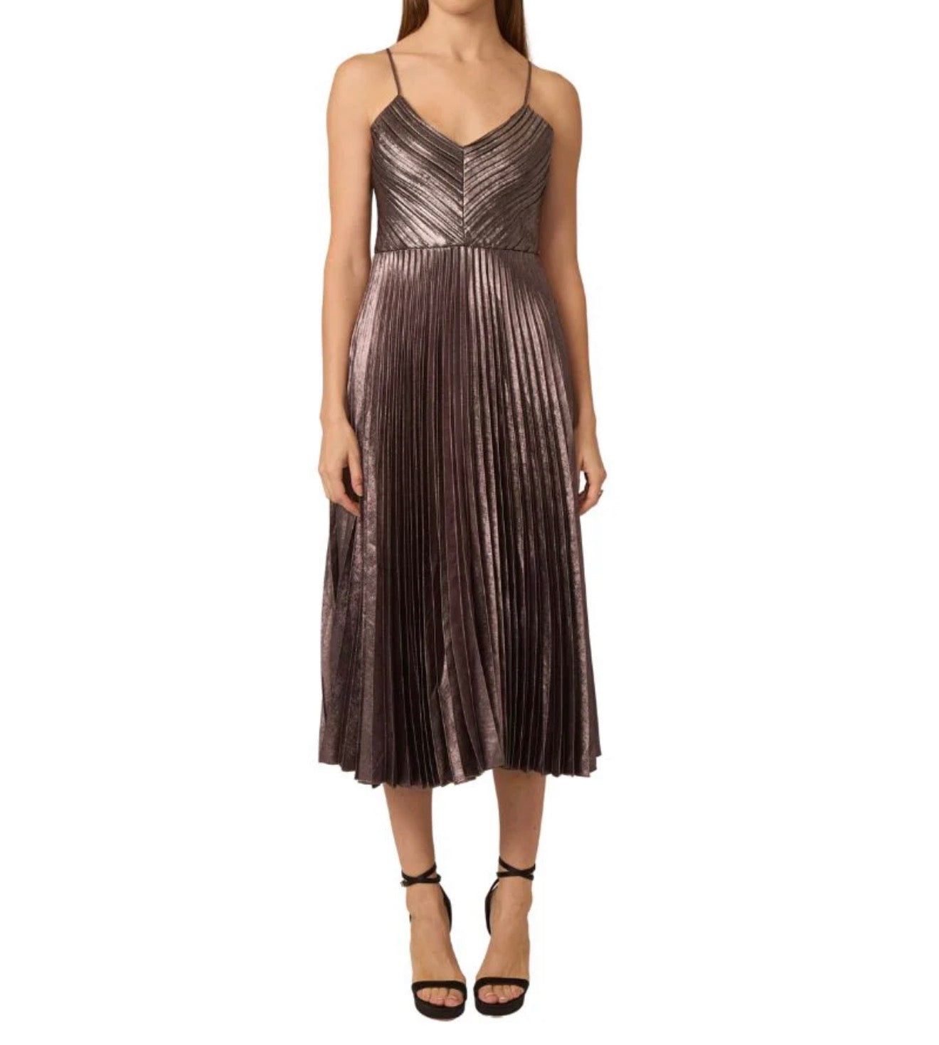 Gilner Farrar Indie Dress - Silver Metal Plating