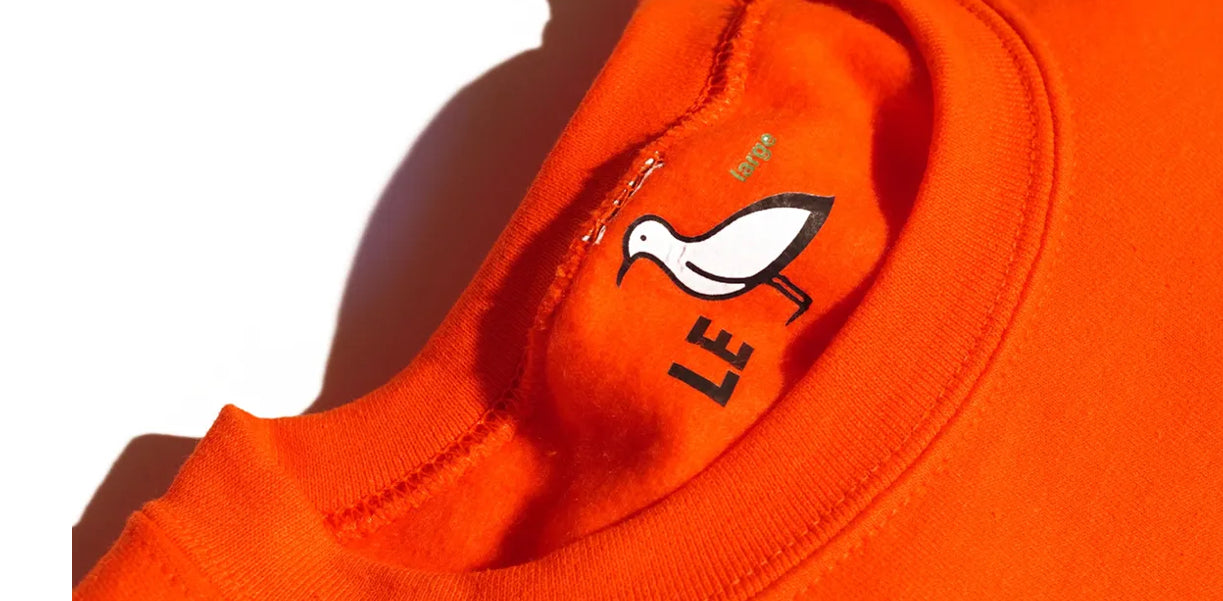 LE SURF CLUB Le Pickle Iconic Crew Sweatshirt - Orange/White