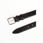 Barbara Bui Lizard Embossed Medium Belt - Black