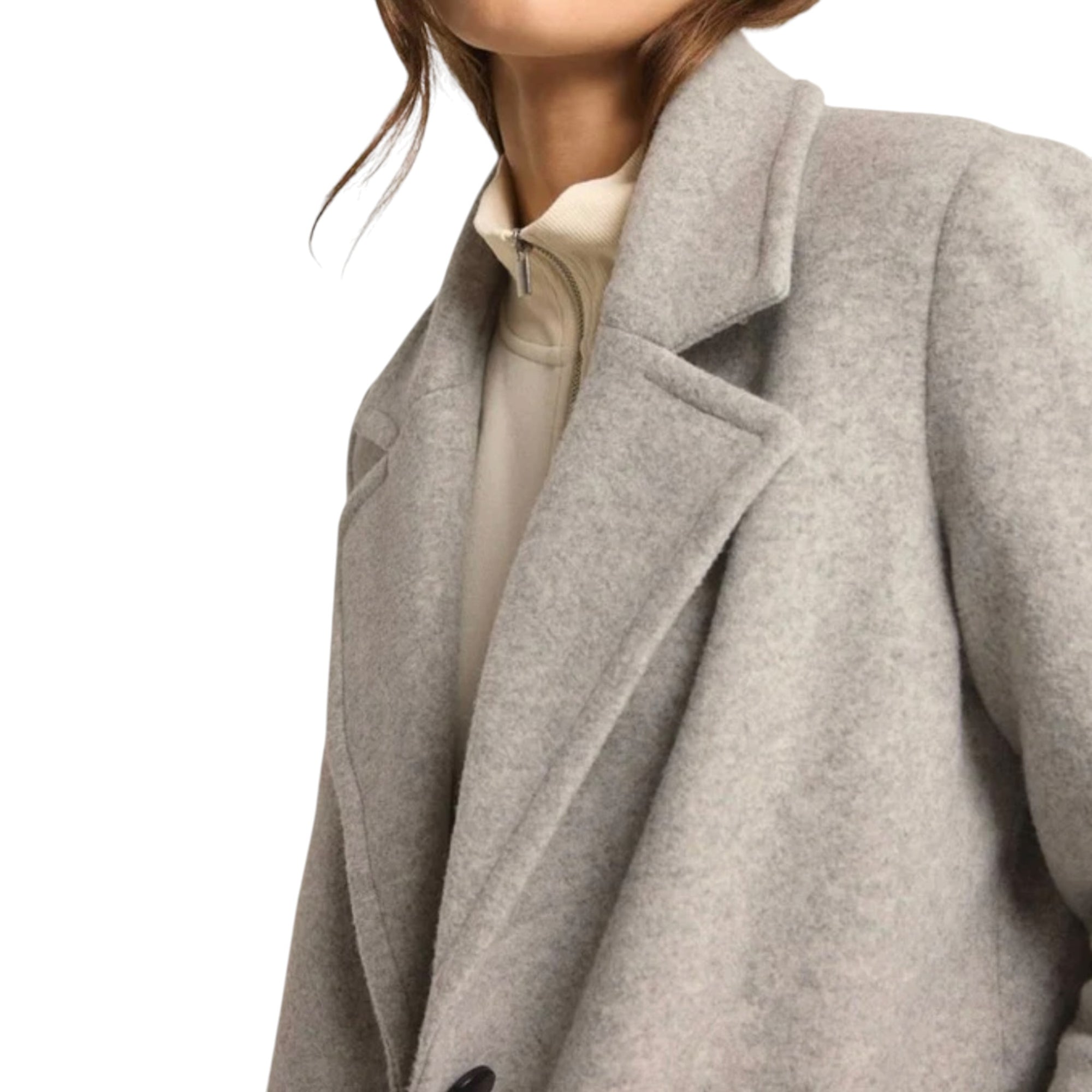 Z Supply Conway Plush Coat - Heather Grey