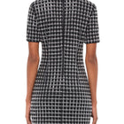 SIMKHAI Vivalie Embellished Grid Dress - Black