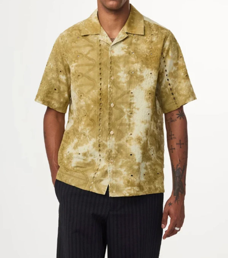 NN07 Julio Embroidery Shirt - Evergreen