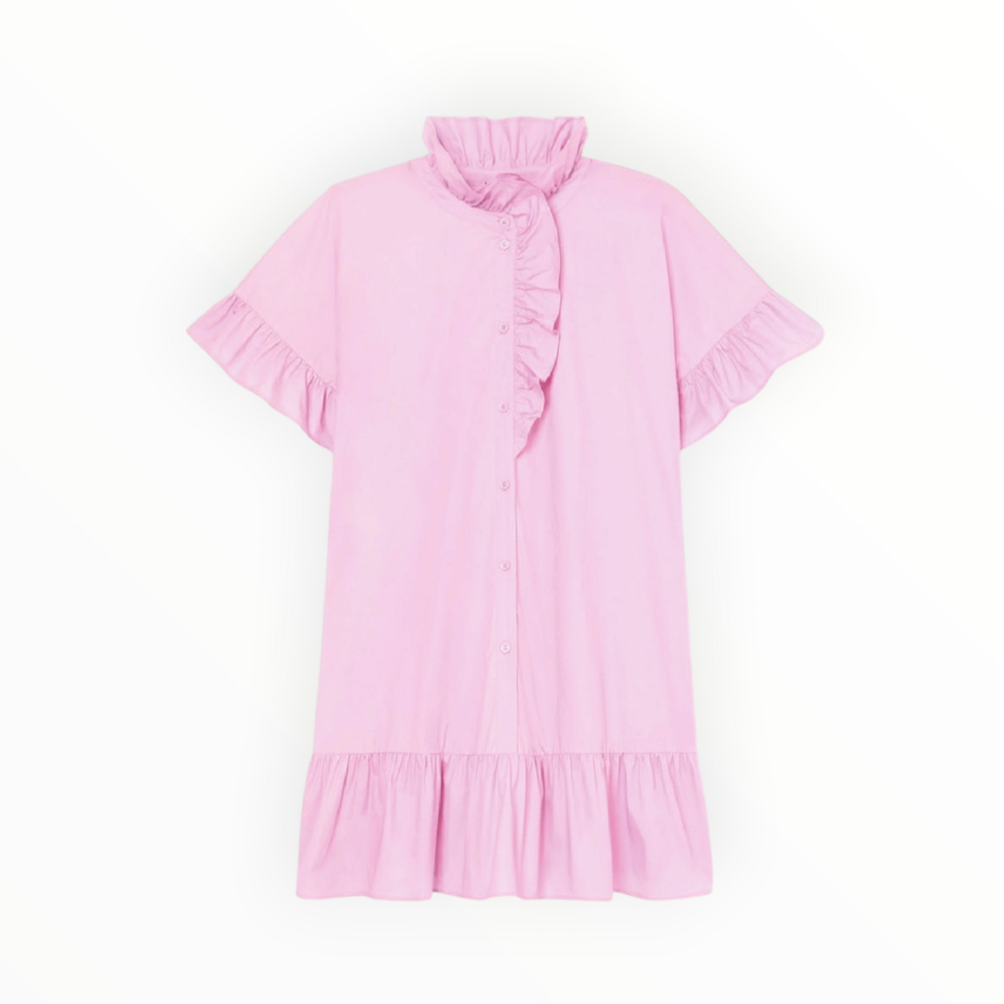 Tara Jarmon Ripoline Poplin Dress - Pink