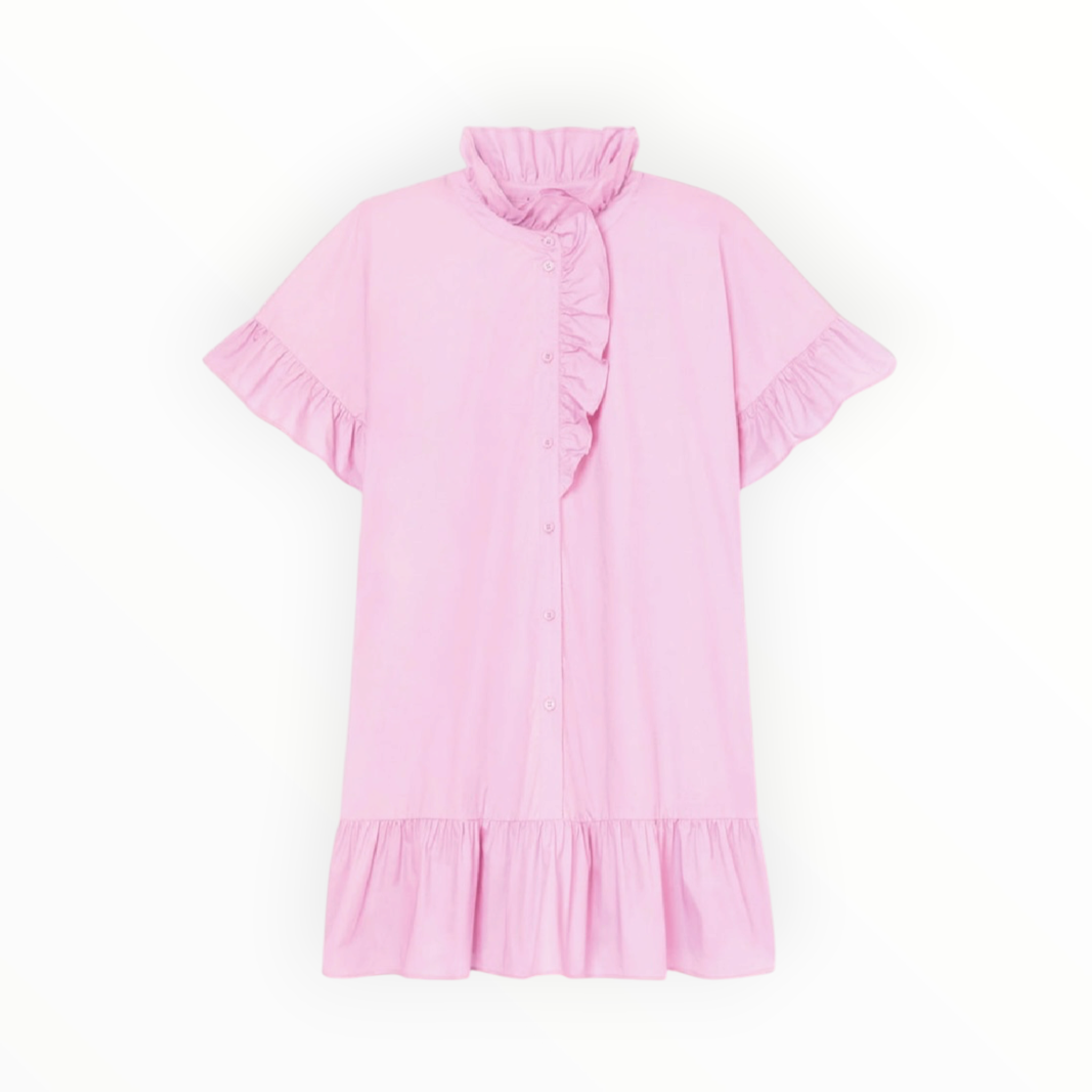Tara Jarmon Ripoline Poplin Dress - Pink