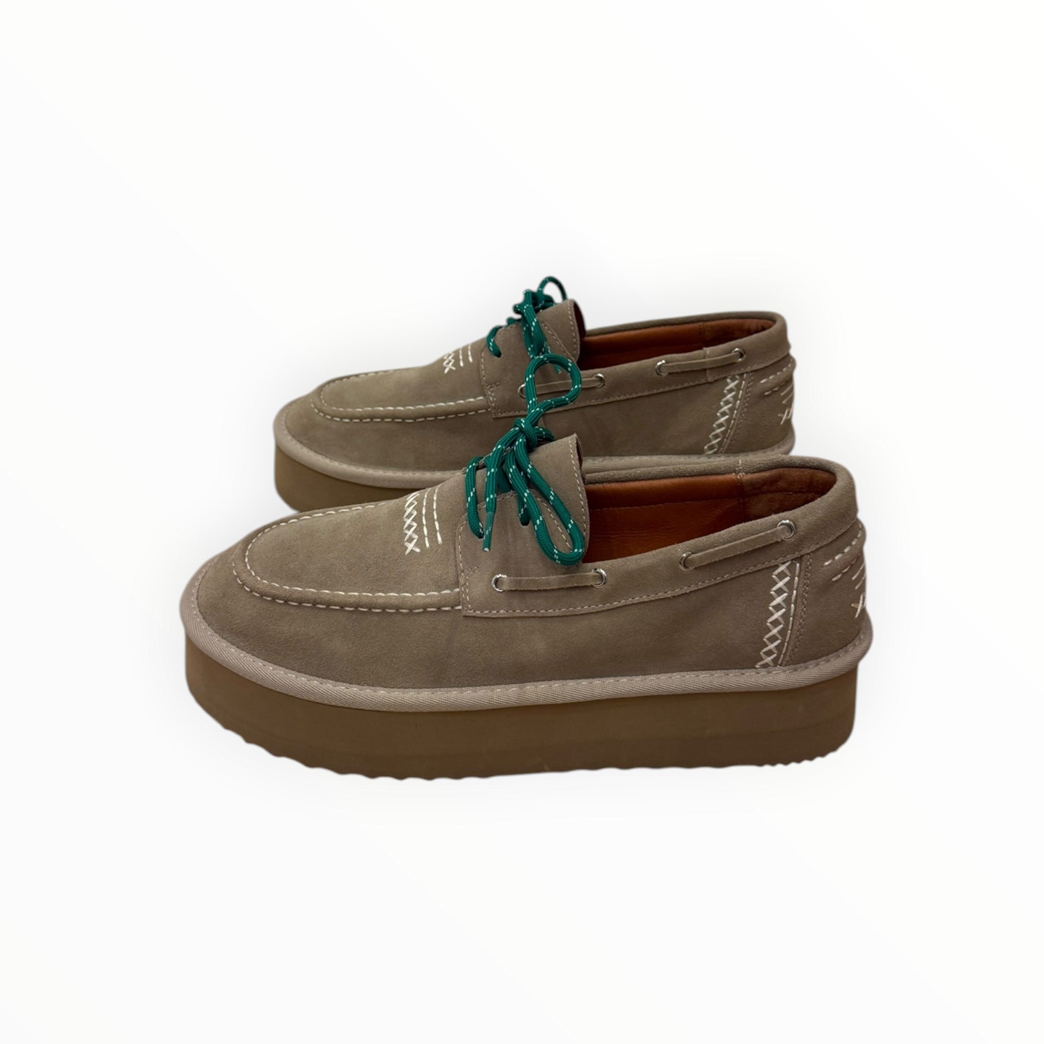 DE SIENA Beaver Lace-Up Shoes - Suede Taupe