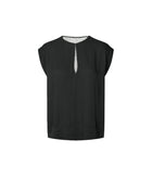 Rabens Saloner Rosalyn Top - Black