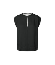 Rabens Saloner Rosalyn Top - Black