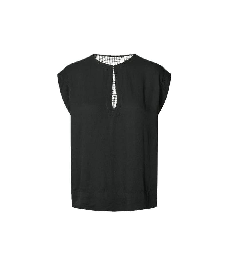Rabens Saloner Rosalyn Top - Black