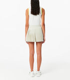 Lacoste Women's Pleated Lined Tennis Shorts - Grey/Yellow