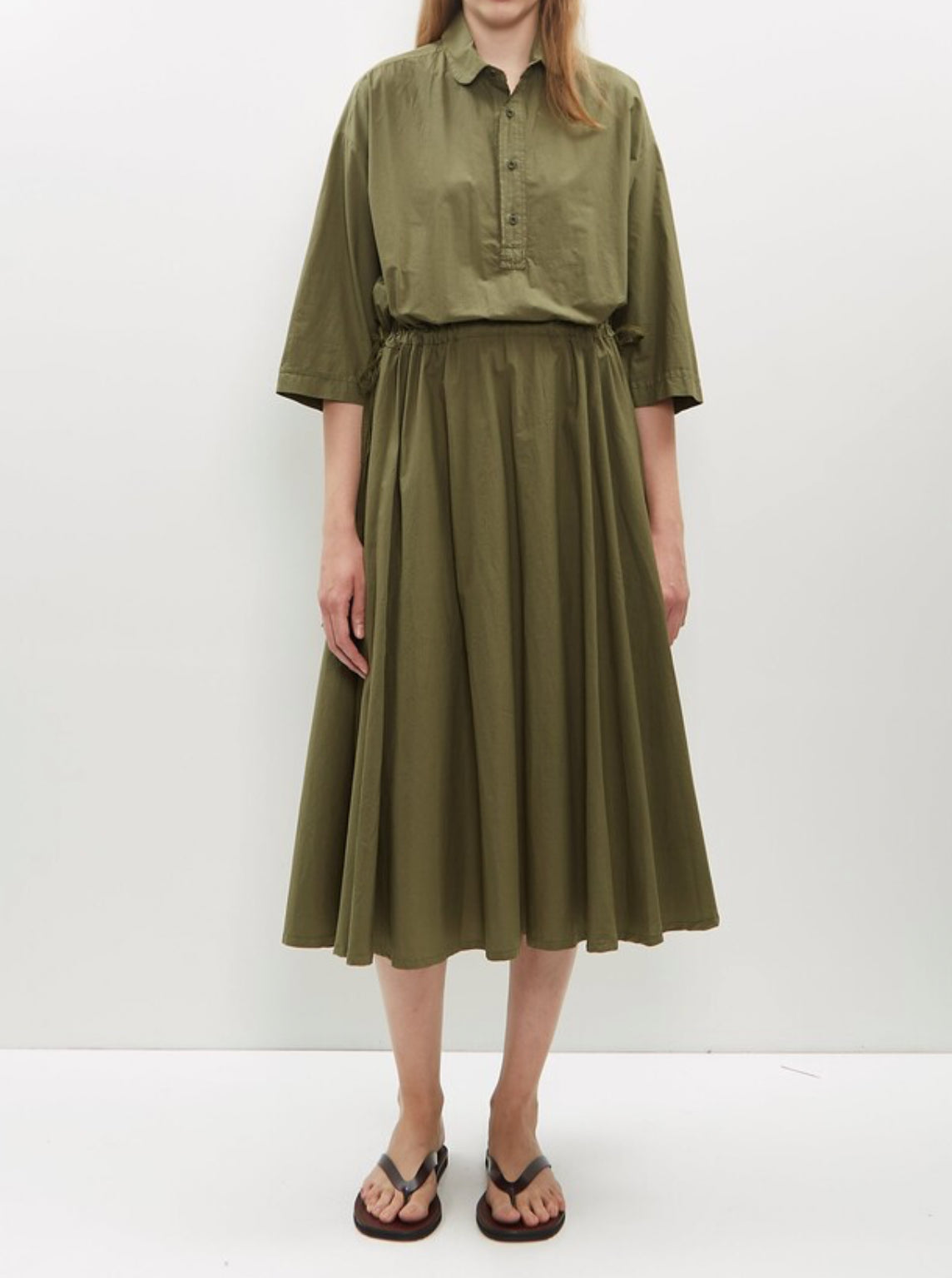 LABO.ART Abito Seneca Dress - Olive