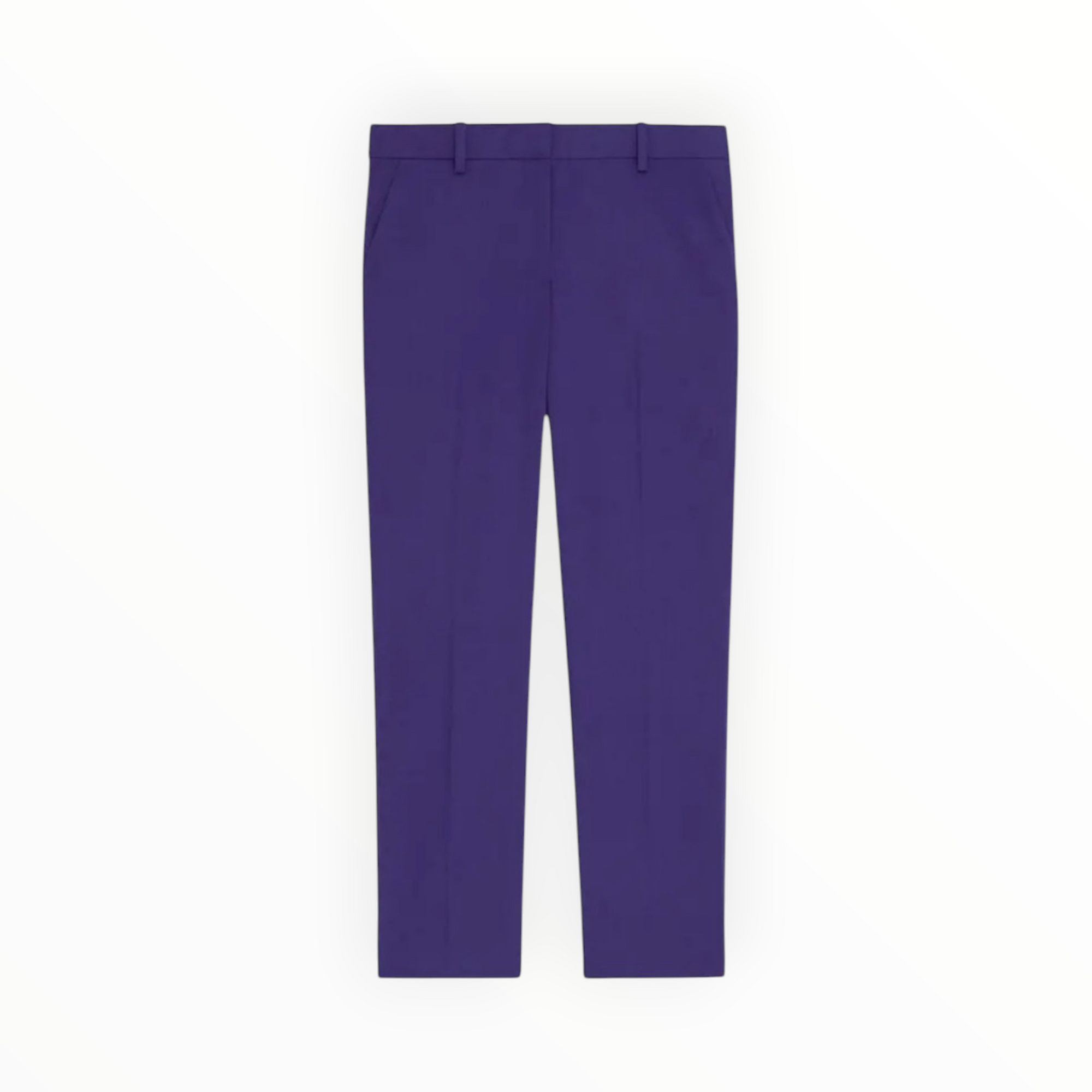 Theory Treeca Cropped Wool Pants - Blue Iris
