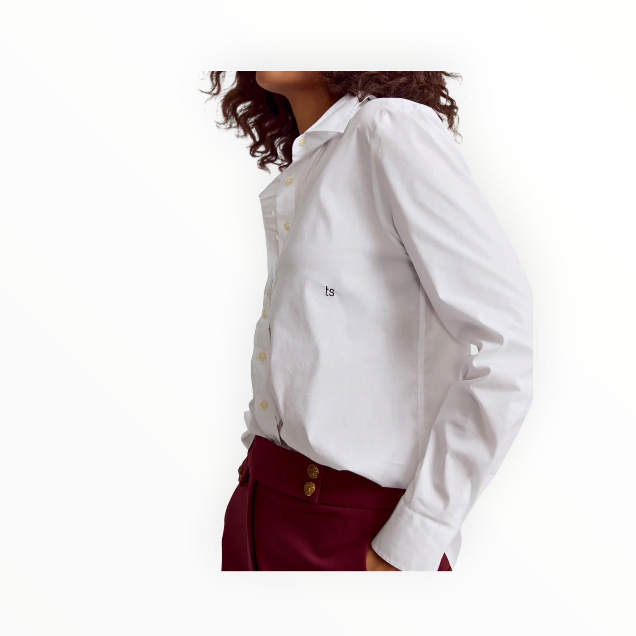 The Shirt by Rochelle Behrens The Boyfriend Shirt - White