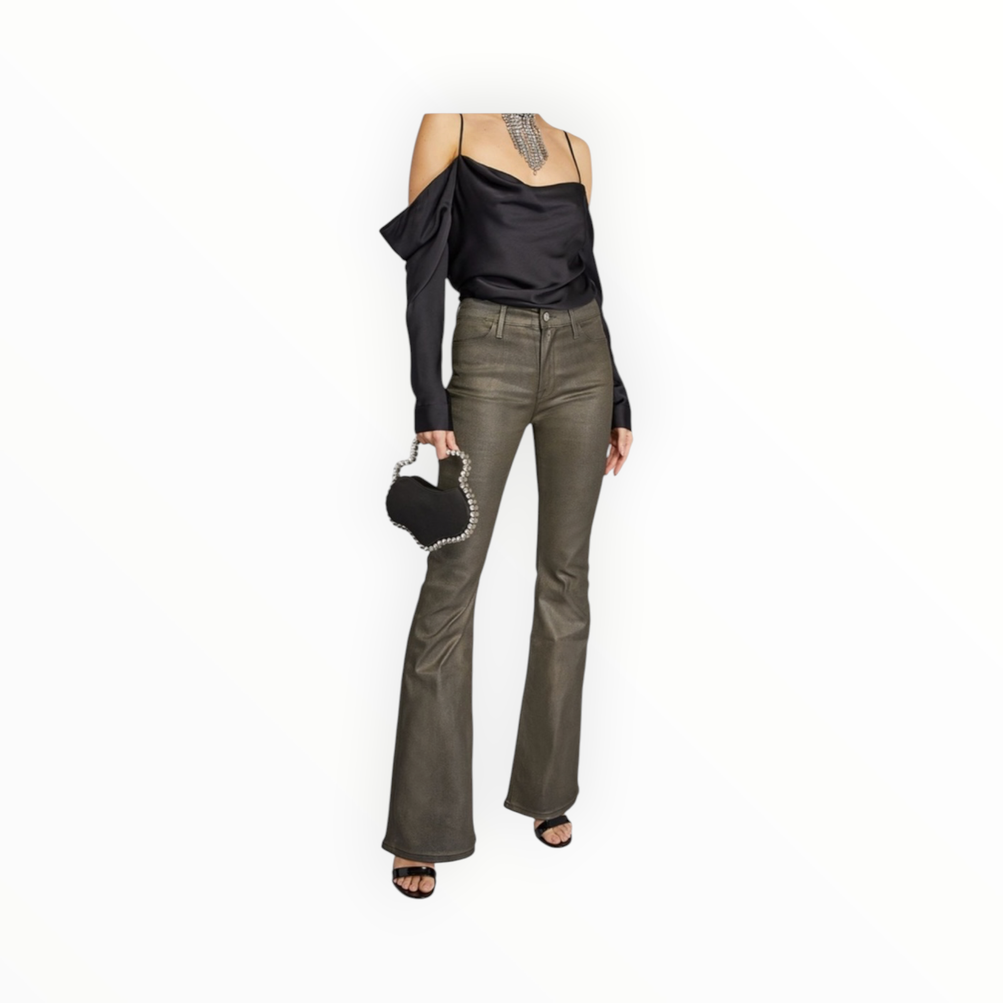 Frame Le High Flare - Pewter