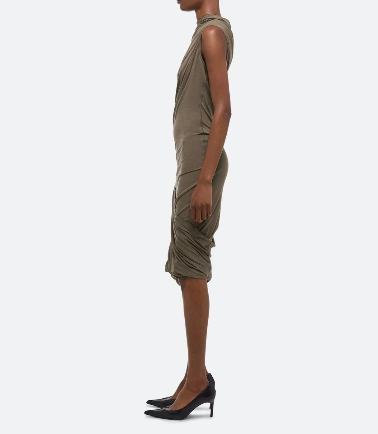 Helmut Lang Sleeveless Wind Dress - Olive