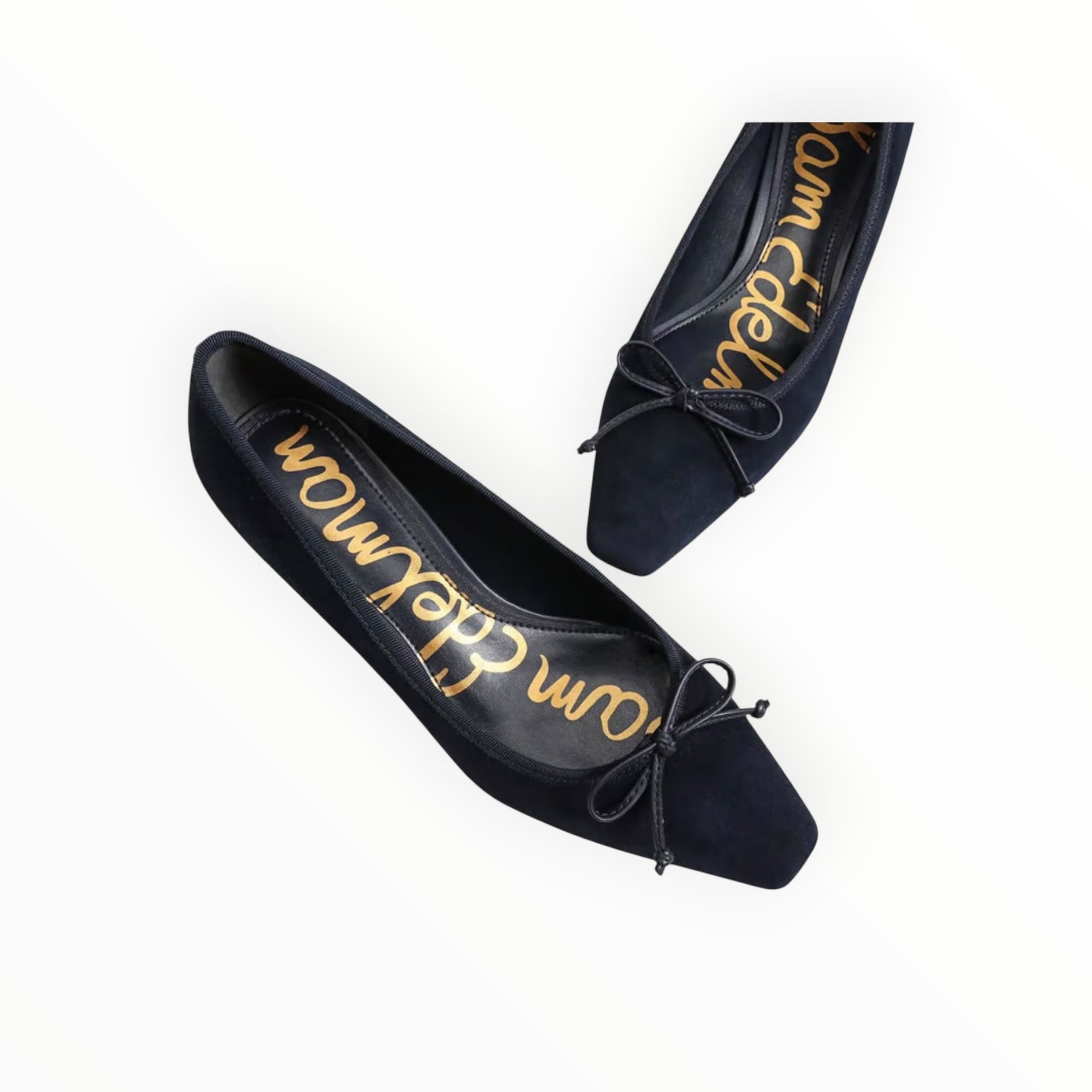 Sam Edelman Rinda Pointed Toe Ballet Heel - Midnight Blue Leather