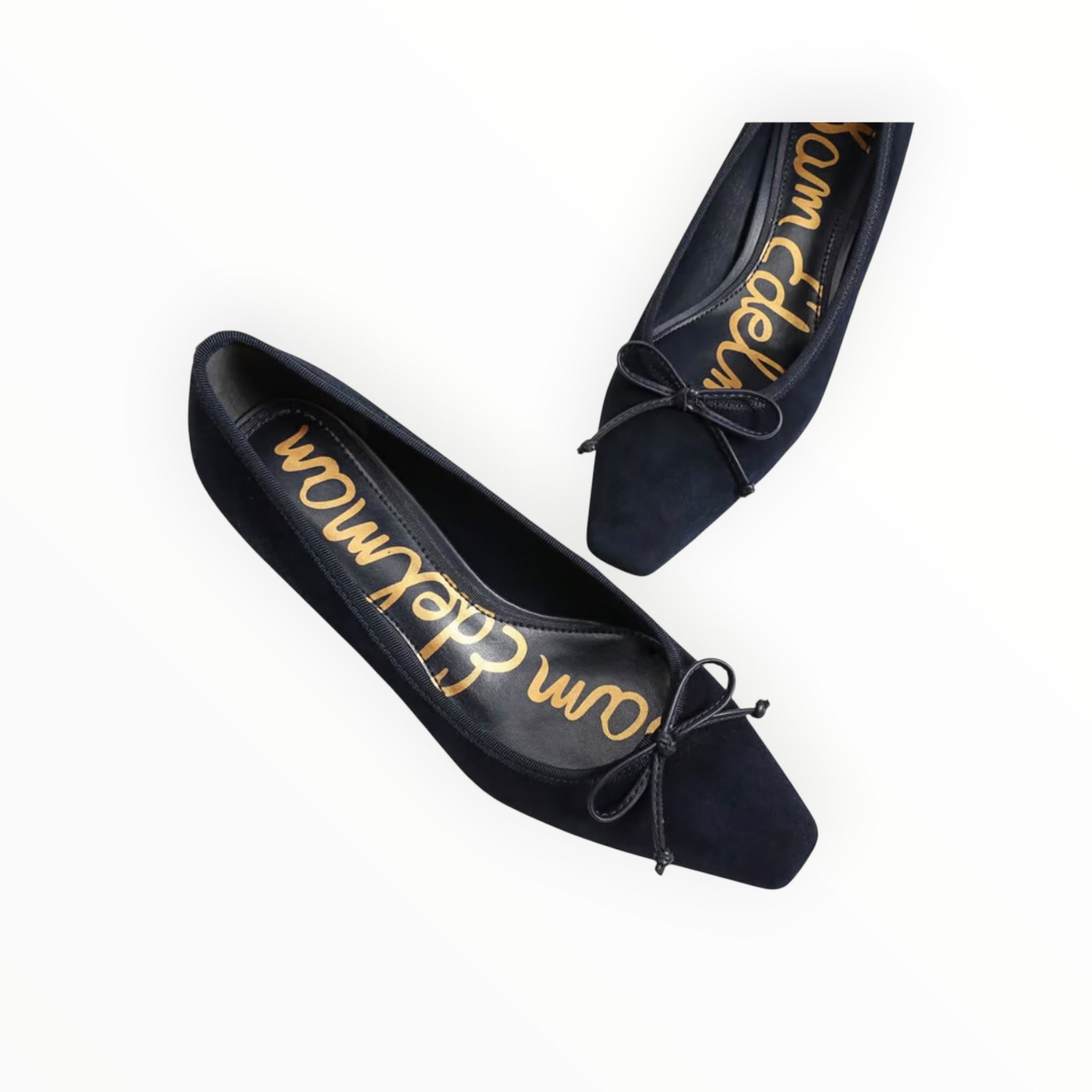 Sam Edelman Rinda Pointed Toe Ballet Heel - Midnight Blue Leather