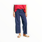 Frank & Eileen Wexford Wide-Leg Linen Pant - Summer Navy