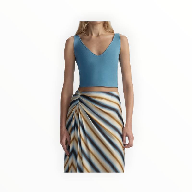 A.L.C. Ani Compact Knit Top - Atlantic