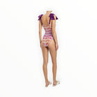 Adriana Degreas Lipstick Cut-Out Swimsuit With Bows