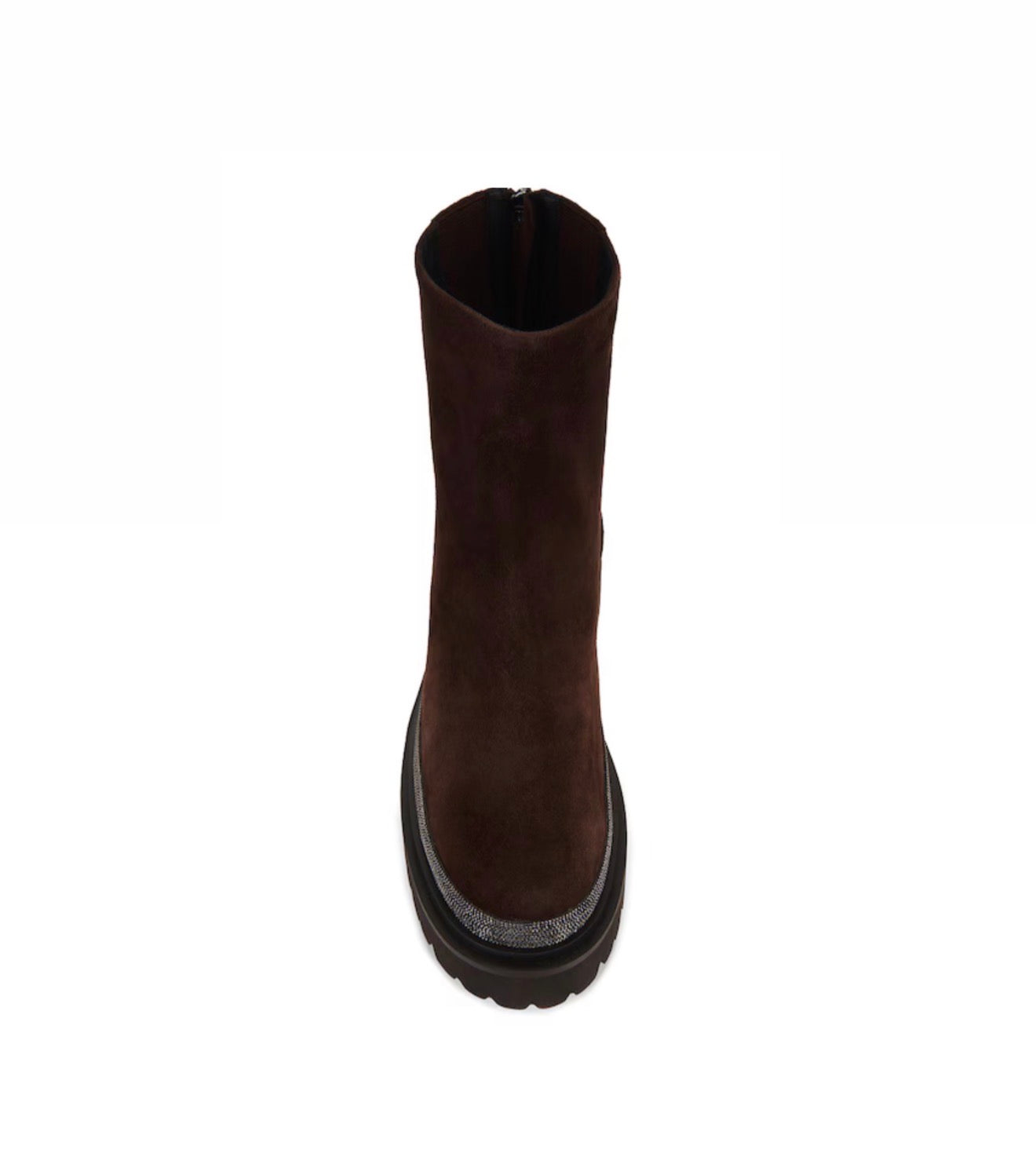 Lola Cruz Pruga Ankle Boot - Dark Brown