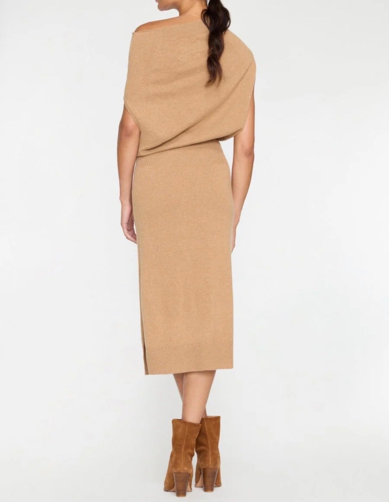 Brochu Walker The Lori Sleeveless Cashmere Dress - Camel Melange