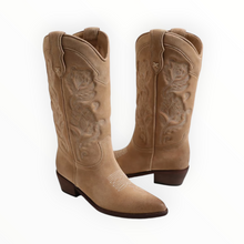 Sam Edelman Rue Western Boot - Cyprus Tan Suede