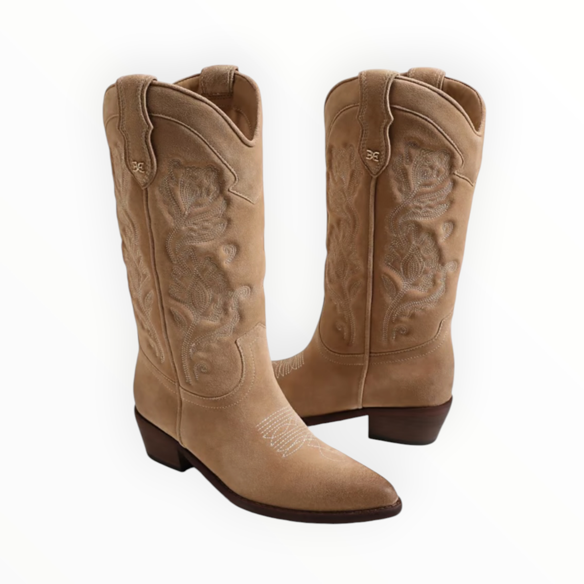 Sam Edelman Rue Western Boot - Cyprus Tan Suede