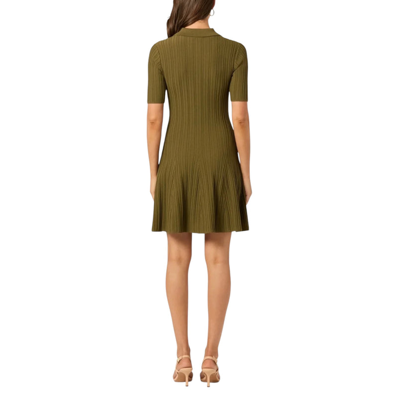 Shoshanna Antonia Knit Dress - Olive