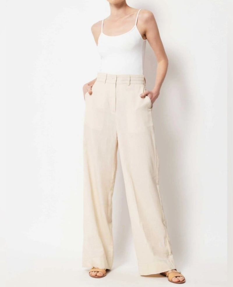 Omika Roma Pant - Solid Ivory