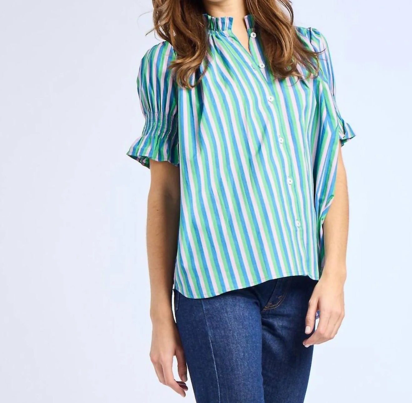 MILLE Marnie Blouse - Printemps Stripe