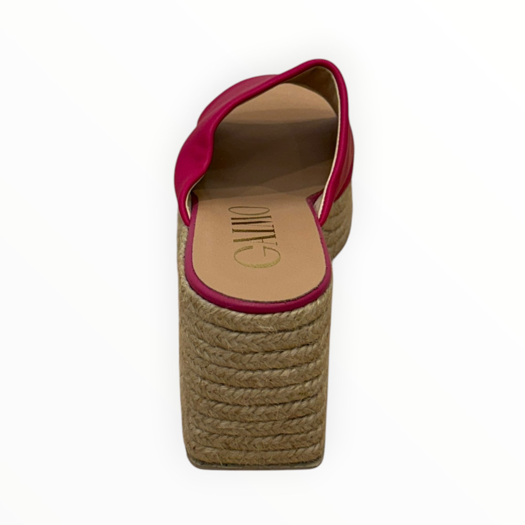 Gaimo Kala Jute Wide Heeled Leather Clogs - Kenzo