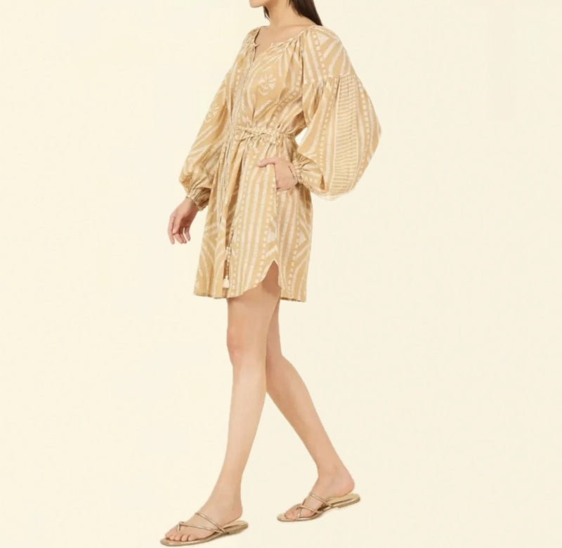 Omika Flora Mini Dress - Jolie Macadamia