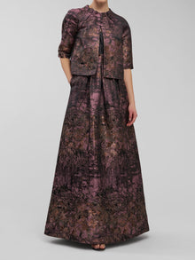 Kay Unger Matilda Evening Jacket - Carbon Multi