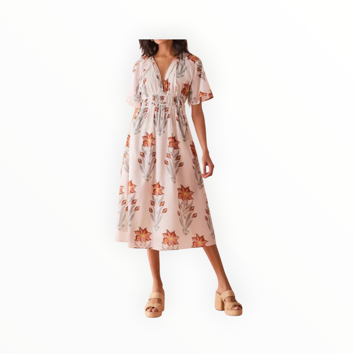 Omika Kira Midi Dress - Etta Sunset