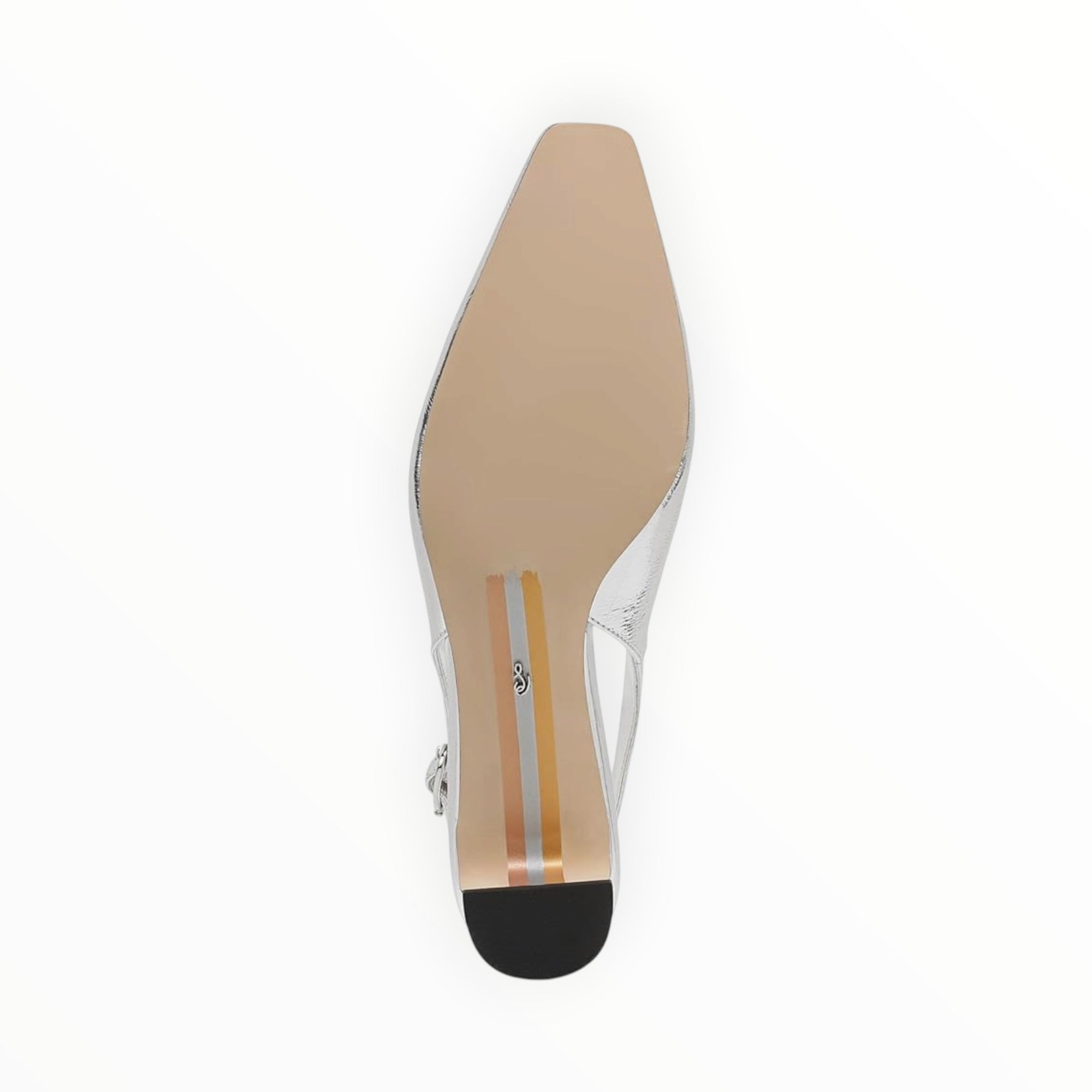 Sam Edelman Ronnie Slingback Heel - Silver Leather