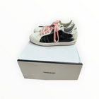 Primabase Painted Sneaker W/Pink Laces - White