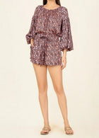 Omika Flora Blouse - Marlow Heather