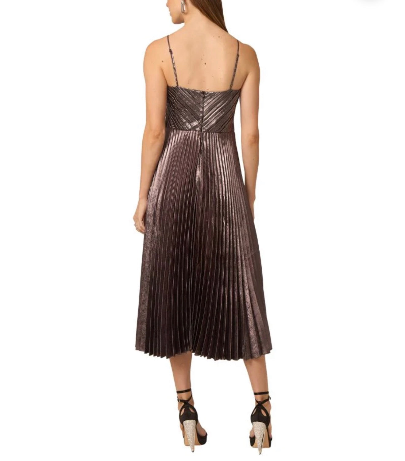 Gilner Farrar Indie Dress - Silver Metal Plating