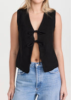DL1961 Zia Vest - Black Linen