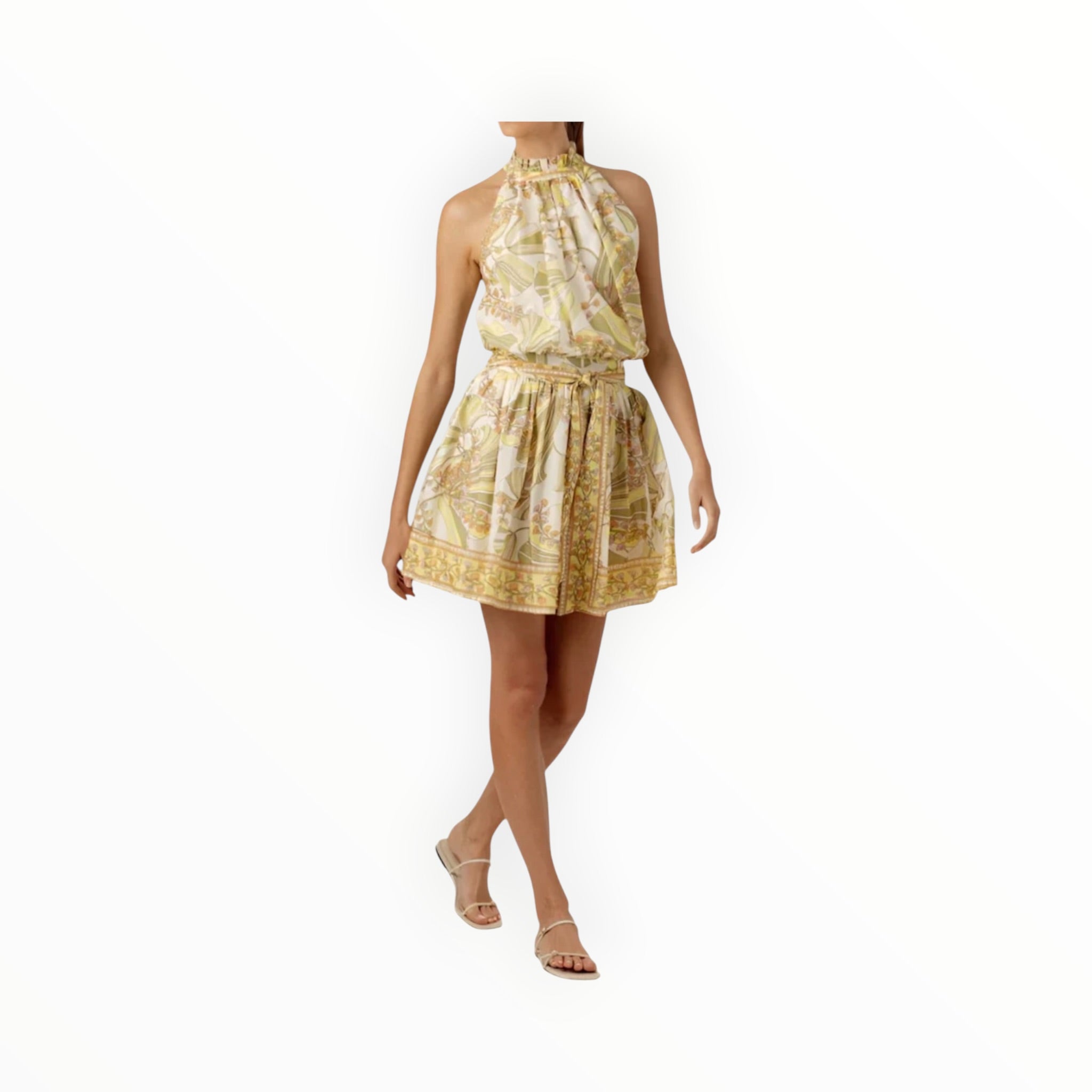 sundays Printed Lizette Dress - Vintage Botanic