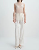 Rue Sophie Ananya Sequinced Mesh Top - Crème