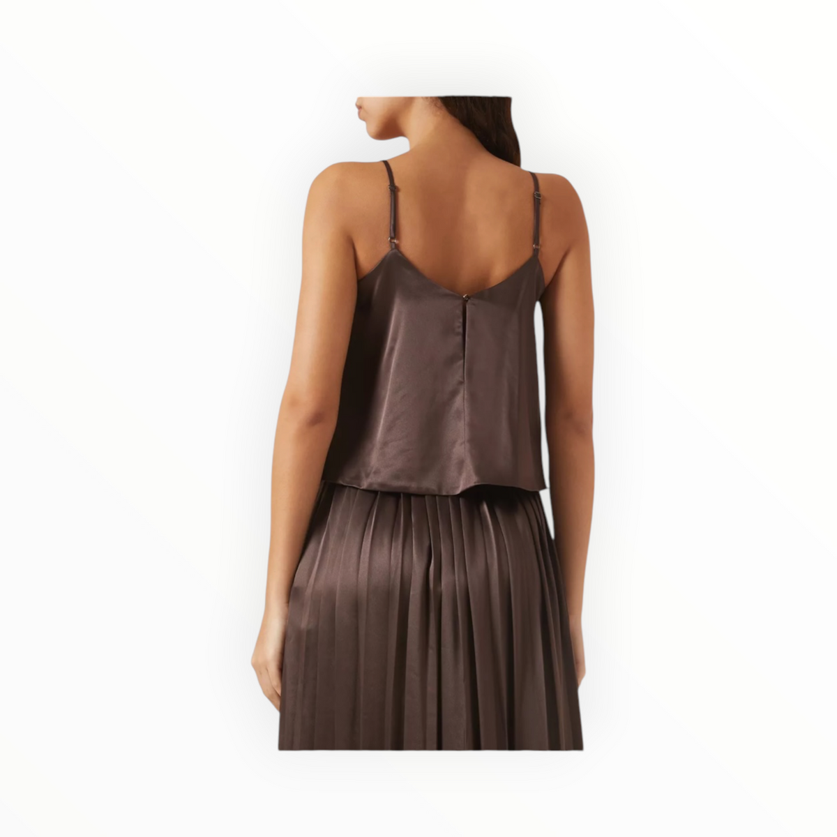 Toccin Sabrina Knot Cami Top - Espresso