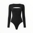 Wolford Kimono Slit Bodysuit - Black