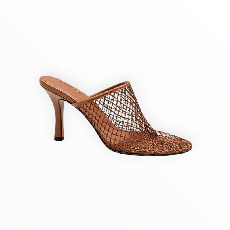 Lola Cruz Ruby Mule 85 - Terracotta