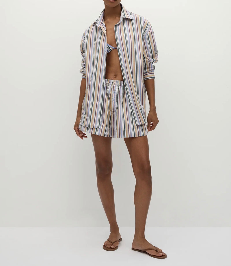 Faithful the Brand En Vau Oversized Shirt - Sifnos Stripe