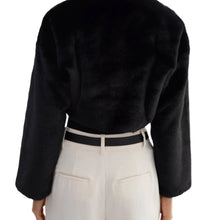 Lamarque Rowdie Faux Fur Jacket - Black