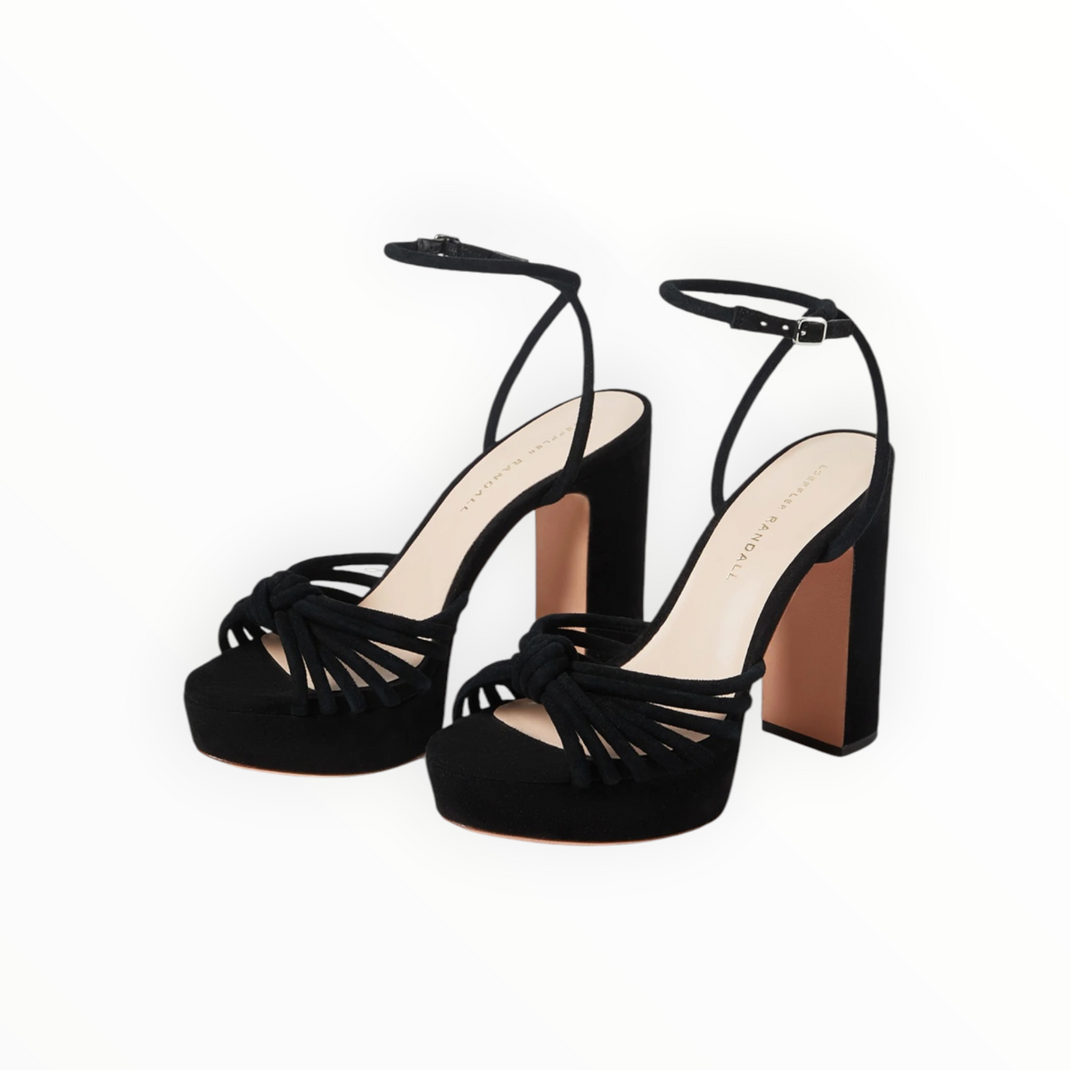 Loeffler Randall Rivka Suede Platform Sandal  - Black